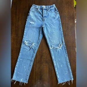 PacSun Dad Jeans Distressed Blue Jeans 26